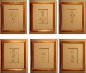 Image of Framed intaglios, set of six