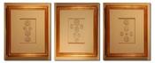 Image of Framed intaglios, set of three