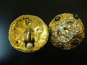 Image of Retro Gold Clip on Earrings
