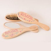 Image of Personalised Wood Hairbrush