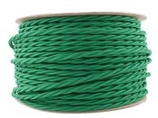 Image of PEA GREEN | fabric lighting flex cable | TWIST 