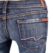 Image of Seven For All Mankind Jeans - Pink SWAROVSKI Crystals