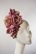 Image of Rose Fascinator in Vintage Mulberry
