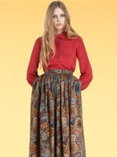 Image of AW11 Lula's Silk Birdie shirt in Red
