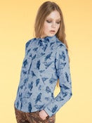 Image of AW11 Pixie's Bird a day shirt Blue