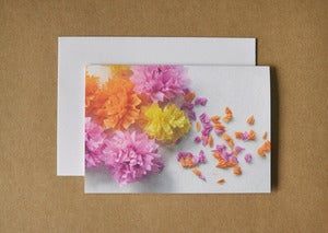 Image of crepe flower melange card