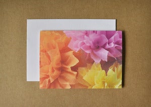 Image of crepe flower trio card