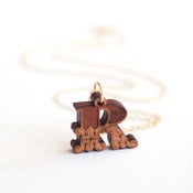 Image of Mini Theatrical Initial Necklace