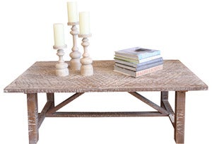 Image of Belgian Inspired Trestle Coffee Table