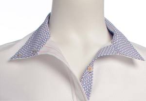 Image of White Twill / Navy Diamond Coral Dot / Coral *NEW*