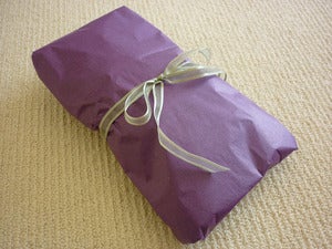 Image of Gift Wrapping with Greeting Card