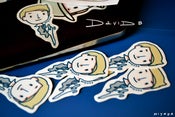 Image of David 8 Head Stickers