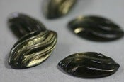 Image of Wavy Glass Cabochon~ Vintage: 2 types, Irridized or Plain