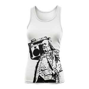 Image of Women's Ben Jammin' Tank Top (White)