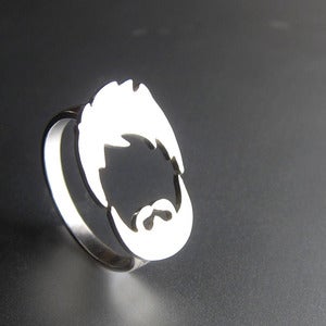 Image of Hair & Beard Ring - Handmade Silver Ring