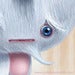 Image of "Uni Yeti Snow" white mounted print