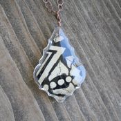 Image of petal drop necklace - french cut 272 