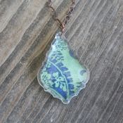 Image of petal drop necklace - french cut 282
