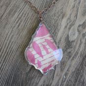Image of petal drop necklace - french cut 289