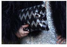 Image of Aztec Sequin Clutch/handbag 