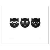 Image of Three Musketeers Print - Letterpress 