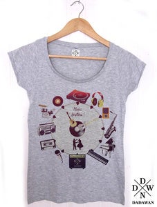Image of T-shirt femme Music Anytime