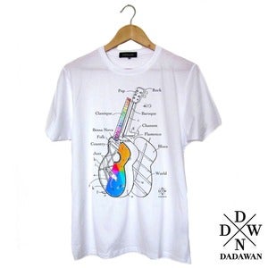 Image of T-shirt homme Rainbow Guitar