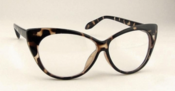 Image of Vintage Style Leopard Print Cat Eyes Glasses 