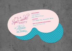 Image of Spa-aaah Invitations (10)