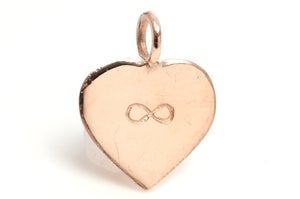 Image of 14kt Rose Gold Infinite Love charm