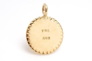 Image of 14kt Gold The Sun Charm