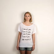 Image of I WANT YOU...SO MUCH!! - Tunic (batwing/white)