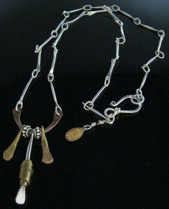 Image of Sterling Necklace w/3 Dangles