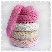Image of Lacey Fabric Tape - pastel colours