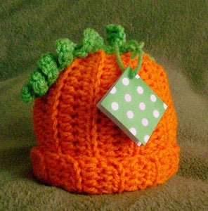Image of Black Victory - Crocheted Pumpkin Hat