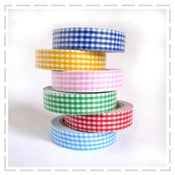 Image of Gingham fabric Tapes
