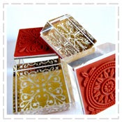 Image of Crystal Block Rubber Stamps - 4 elegant designs