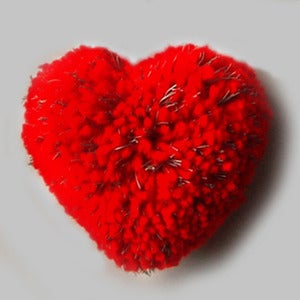 Image of HEART POMPOM BROOCH <br> LFLECT REFLECTIVE