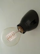 Image of Bakelite | plain vintage wall light | BLACK SLANTED