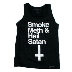 Image of Smoke Meth & Hail Satan Black Tank