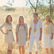Image of original modern pearl rosette statement necklace {choose your color}