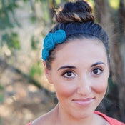 Image of large three musketeers rosette headband {choose your color}