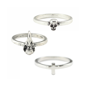 Image of Very Sweet Tiny Silver Rings
