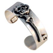 Image of Antique Skeleton Key Cuff - Silver