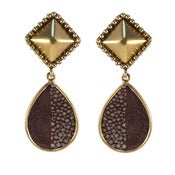Image of Alex Earrings - Bordeaux