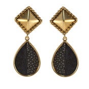Image of Alex Earrings - Navy