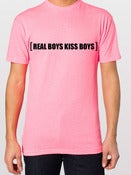 Image of Neon Pink Real Boys Kiss Boys