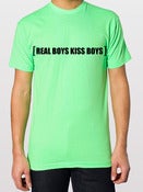 Image of Neon Green Real Boys Kiss Boys