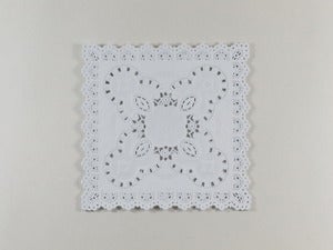 Image of Square White Paper Doilies