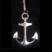 Image of Large Silver Anchor Necklace - BACK IN STOCK SOON